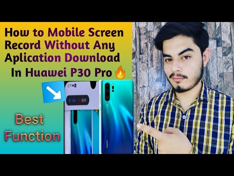 How to Screen recording in Huawei P30 Pro /P30 light ||Screen recording setting P30 in ||Hindi/urdu