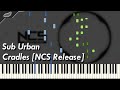 Sub Urban - Cradles [NCS release] | Synthesia Piano Tutorial