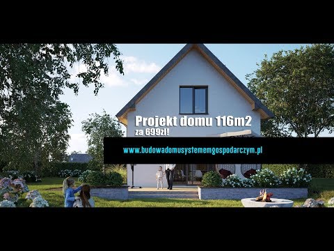 Najprostszy projekt domu z poddaszem | 116m2 za 145tys pod klucz  | Poradnik budowy domu.