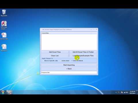 MS Access Import Multiple Excel Files Software