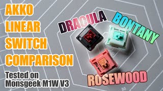Akko Dracula and Botany Switch Review & Sound Test (feat. Rosewood)