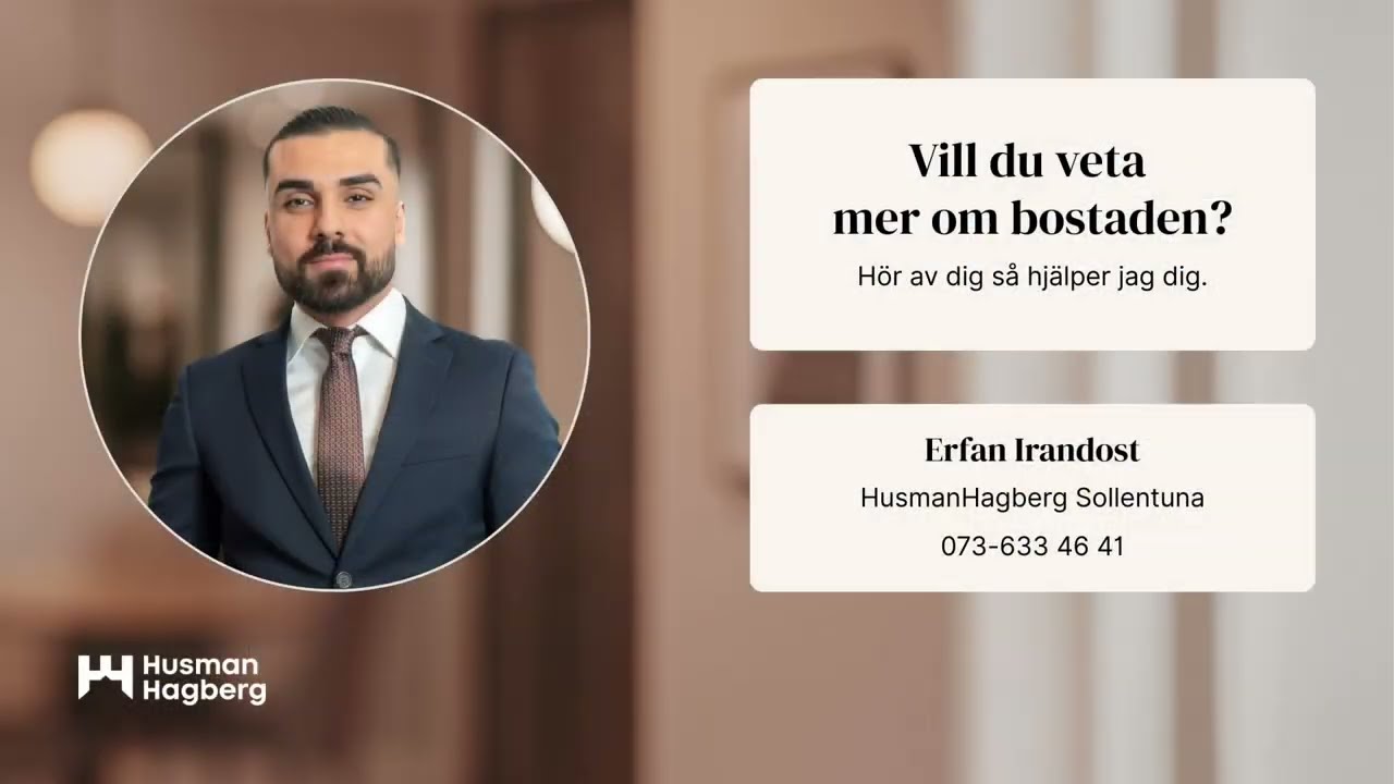 2 rum Lägenhet på Flintlåsvägen 37 Edsberg Sollentuna kommun - video