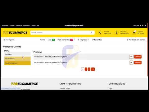 Criando layout de E-commerce