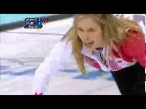women's curling final shot