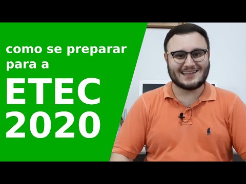 Como se preparar para a ETEC 2020