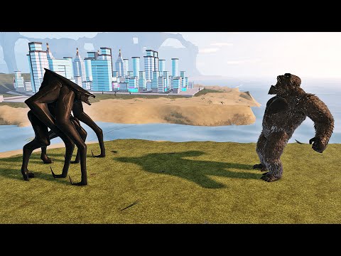 Kong 2021 vs Female Muto Epic Battle | Roblox Kaiju Universe