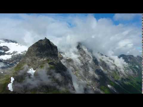 aerial footage beautiful nature norway