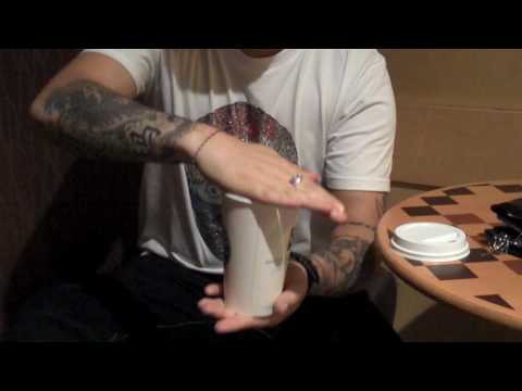 Starbucks coffee magic with Magician  Damien O'Brien