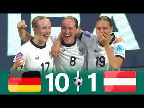 Germany Destroys Austria 10–1 | UEFA Nations League Women 2025