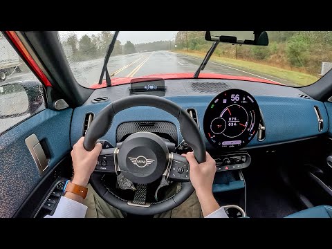 2025 Mini Countryman S ALL4 - POV Rainy First Drive (Binaural Audio)