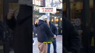 Download lagu He KISSED a Muslim! *FUNNY* #shorts mp3