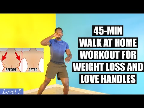 45 Minute Intense Running Workout at Home for Slimming 400 Calories