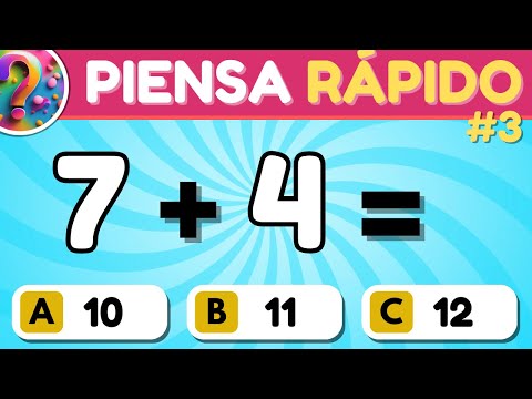 🚨➕🤔 Quiz de Matemáticas #3  Sumas  ¿Puedes resolverlas todas?