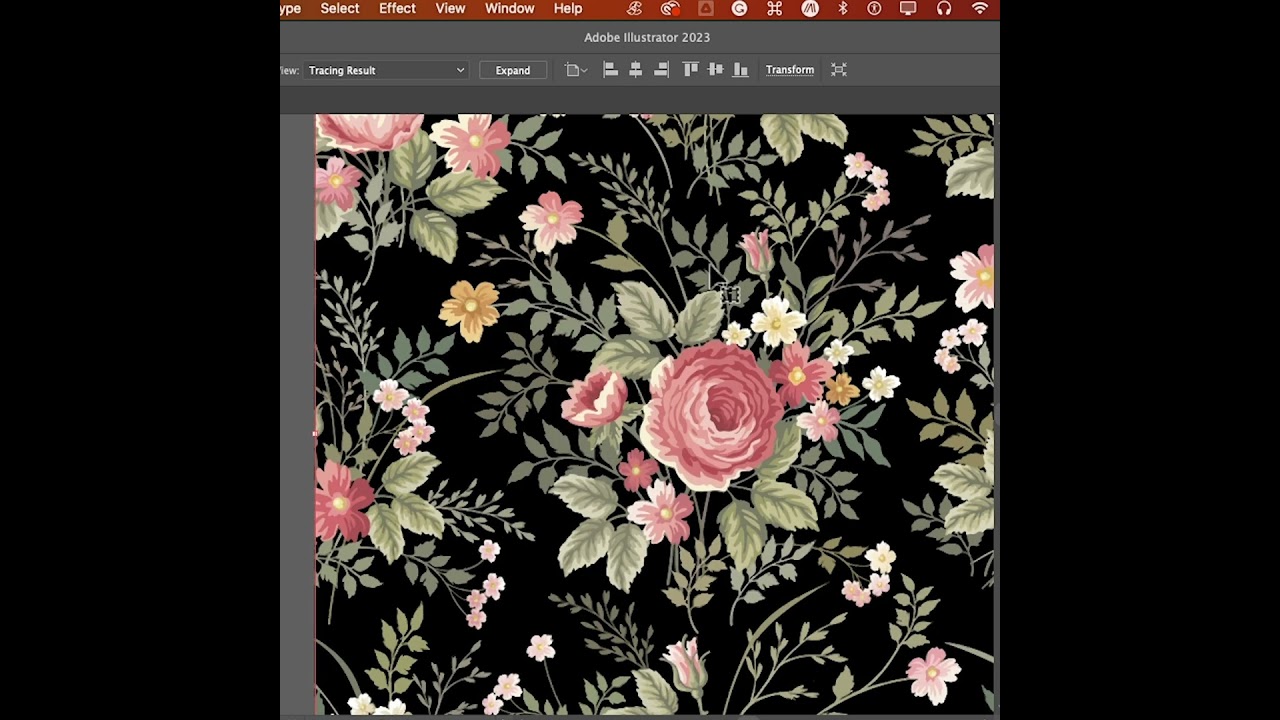 Illustrator Tracing #textileprinting #digitalprint #fashiondesign #patterndesign #photoshoptutorial