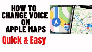 how to change voice on apple maps