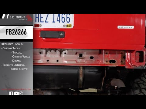 FB26266 XJ Cherokee Rear Bumper Brace Installation Guide