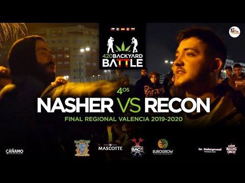 NASHER vs RECON. 4os. Final Regional Valencia 2020. 420 Backyard Battle