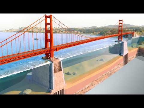 How Golden Gate Bridge Was Built in Deep Stormy Waters