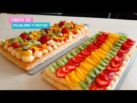 Hojaldre con Crema y Frutas | @ladulceeva