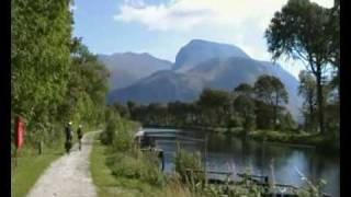 preview picture of video 'Canal path, between Fort William and Loch Lochy'