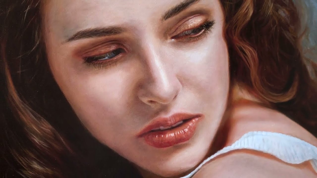 realistic oil painting portrait technique by isabell richard