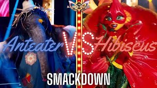 SMACKDOWN: Anteater and Hibiscus sing Hey Mickey by Toni Basil | SEASON 10 | THE MASKED SINGER