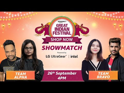 Team Alpha vs Team Bravo | Amazon Great Indian Festival Showmatch | BO3 |