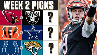 NFL Week 2 FREE Expert Picks: Best Bets, O/U &PICKS TO WIN | CBS Sports HQ