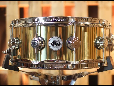 DW Collector's Bell Brass Snare Drum - 5.5x14 - DRVN5514SPC (video demo) image 8
