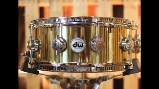 Video thumbnail for DW Collector's Bell Brass 5.5x14 Snare Drum by The Drum Shop - Portland, Maine
