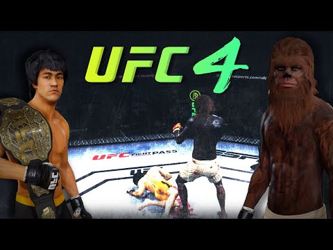 Bruce Lee vs. Chewbacca (EA sports UFC 4) - rematch