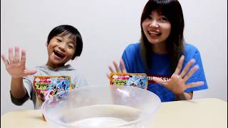 びっくら？たまご 戦え！ウルトラヒーロー入浴剤2の開封動画