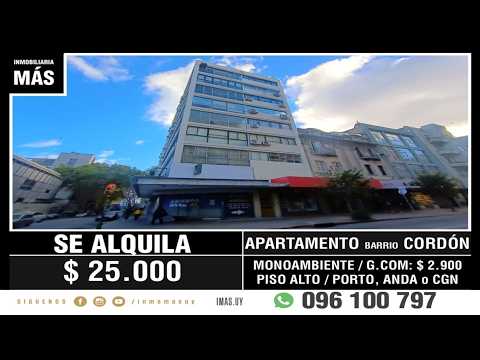 Video de YouTube - Apartamento Alquiler Cordón Montevideo iMas.uy MA *