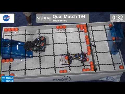VEX Worlds 2016 - VEXIQ Elementary School - Engineering - Qual 194 (10736A 10676B) 41