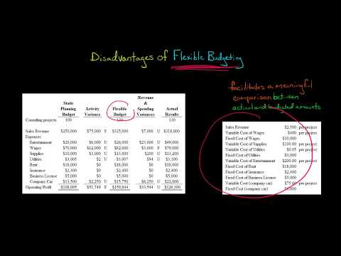 Disadvantages of Flexible Budgeting