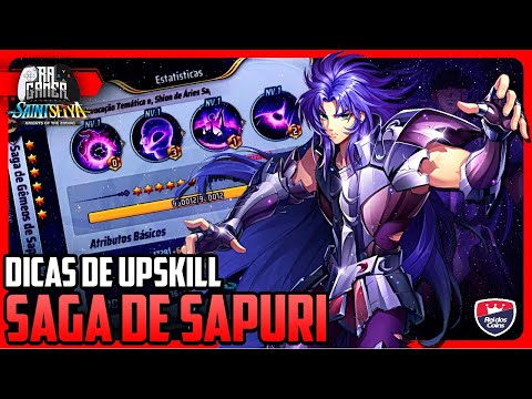 SAGA DE SAPURI DICAS DE COSMO E UP + COMPS - SAINT SEIYA AWAKENING