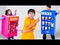 Eric And Andrea Vending Machine Toys At School Kid Stories About Healthy Snacks