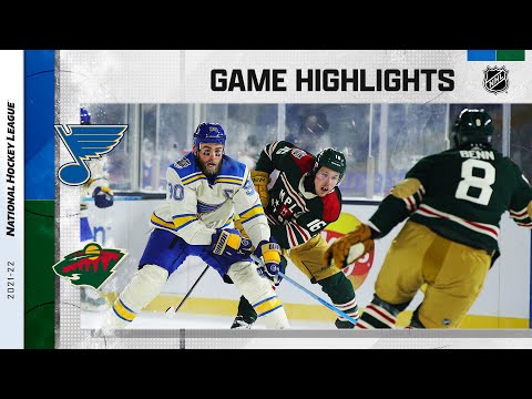 Blues @ Wild 1/1/22 | NHL Highlights