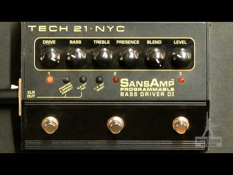 Tech 21 SansAmp Programmable Bass Driver DI – 3-Channel