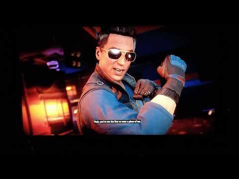 MK11- Mileena flirts with Johnny Cage