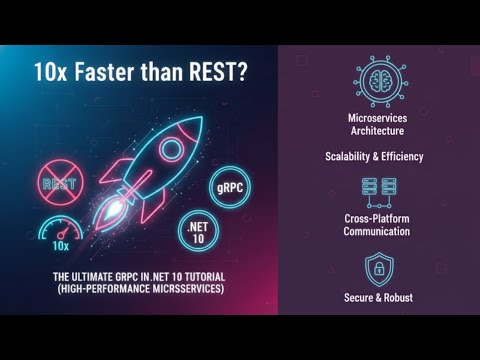 10x Faster than REST? The Ultimate gRPC in .NET 10 Tutorial (High-Performance Microservices)