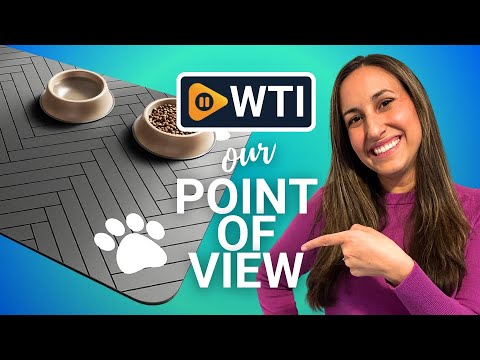 Pet Feeding Mat-Absorbent Pet Placemat for Food and Water Bowl - WTI product video review