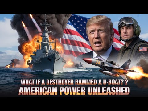 What If a U.S. Destroyer Rammed a German U-Boat? | American Navy’s Fearless Power