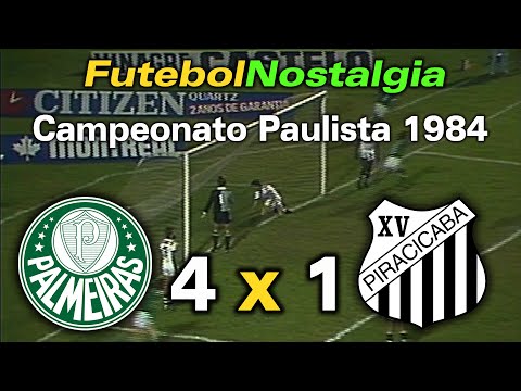 Palmeiras 4 x 1 XV de Piracicaba - 03-10-1984 ( Campeonato Paulista )