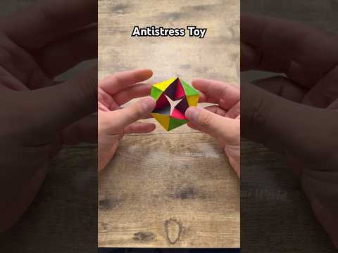 ORIGAMI ANTISTRESS TOY PAPER TUTORIAL | DIY STRESS RELIEF TOY ORIGAMI WORLD CRAFT | ORIGAMI FLEXAGON