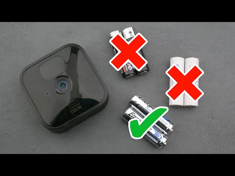 Changing Blink Outdoor batteries – Do not use standard alkaline batteries!