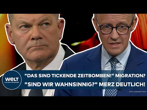 Video Thumbnail: WELT TV DUELL: "Das sind tickende Zeitbomben!" Migration? "Sind wir wahnsinnig?" Merz wird deutlich!