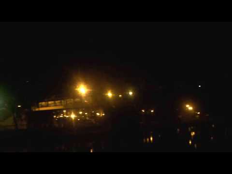 XPT crossing bridge at Night