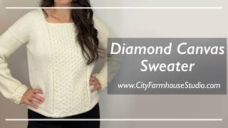Knit The Diamond Canvas Sweater: LK150 Construction Guide