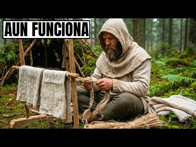 Vídeo relacionado con JESDM Pantalones de lino para hombre, estilo retro, con bandas para el Renacimiento, medieval, marrón, M